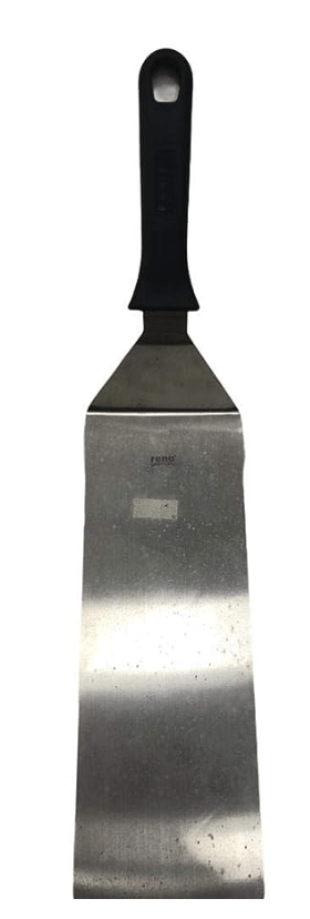 RENA- Metal Spatula Set of 1 Griddle Spatula spatulas Griddle Scraper and Pancake Flipper or Hamburger Turner Stainless Steel Utensil Great for BBQ Grill Flat Top